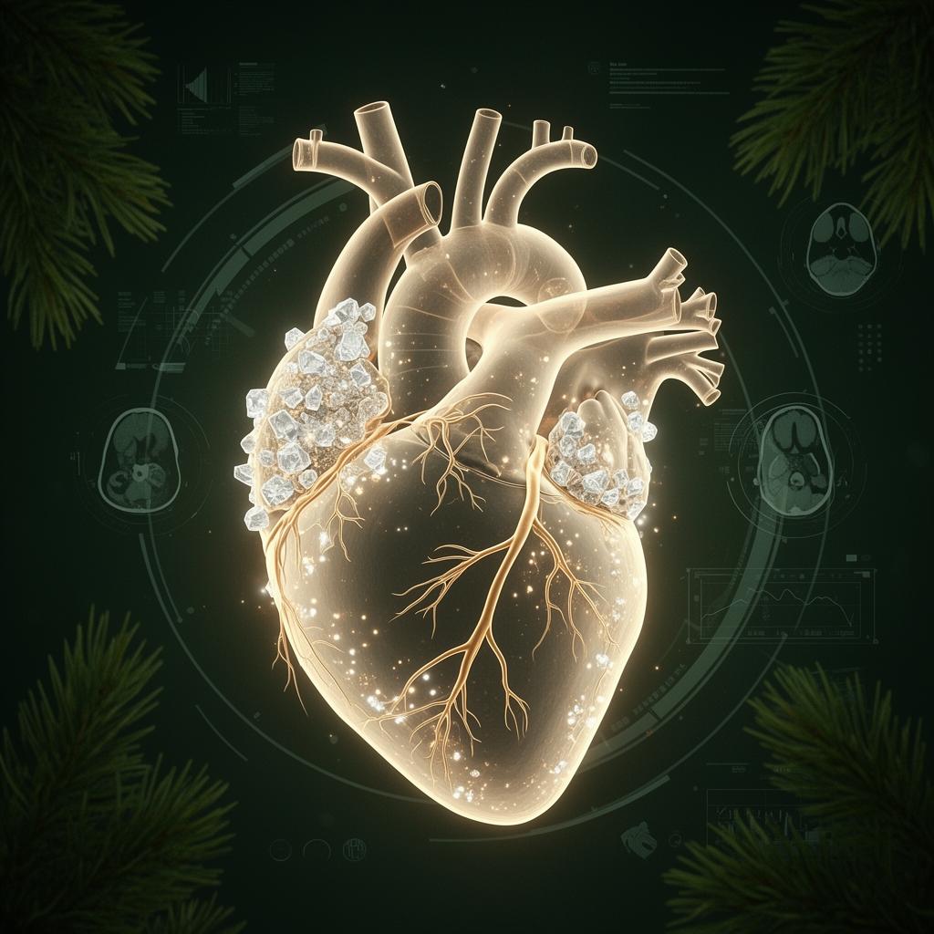 Editorial visualization of coronary arteries with calcified plaque